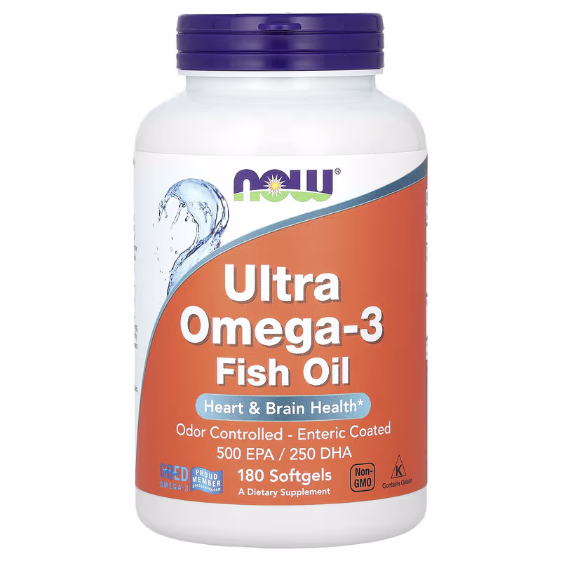 NOW Ultra Omega-3 Fish Oil Softgels